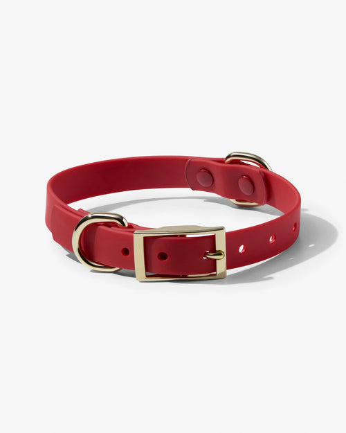 Crimson Red Waterproof Collar