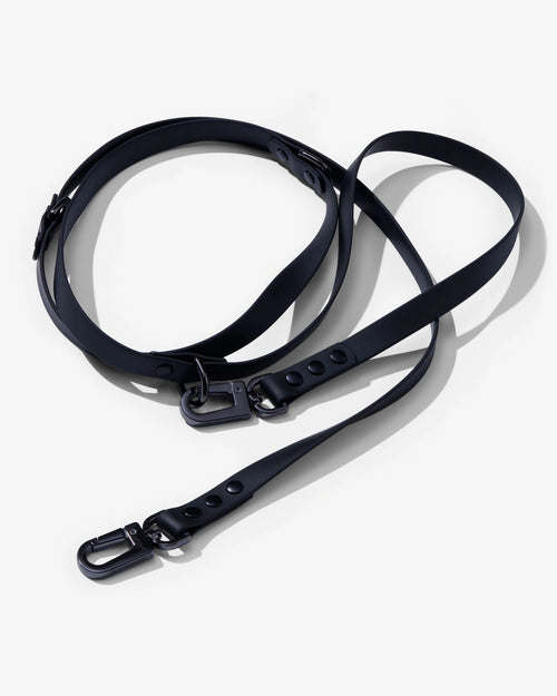 3-Way Hands-Free Leash + Collar Set — Obsidian Black image 2