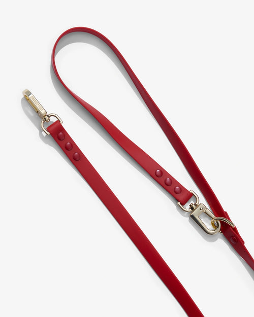 3-Way Hands-Free Leash + Collar Set — Crimson Red image 0