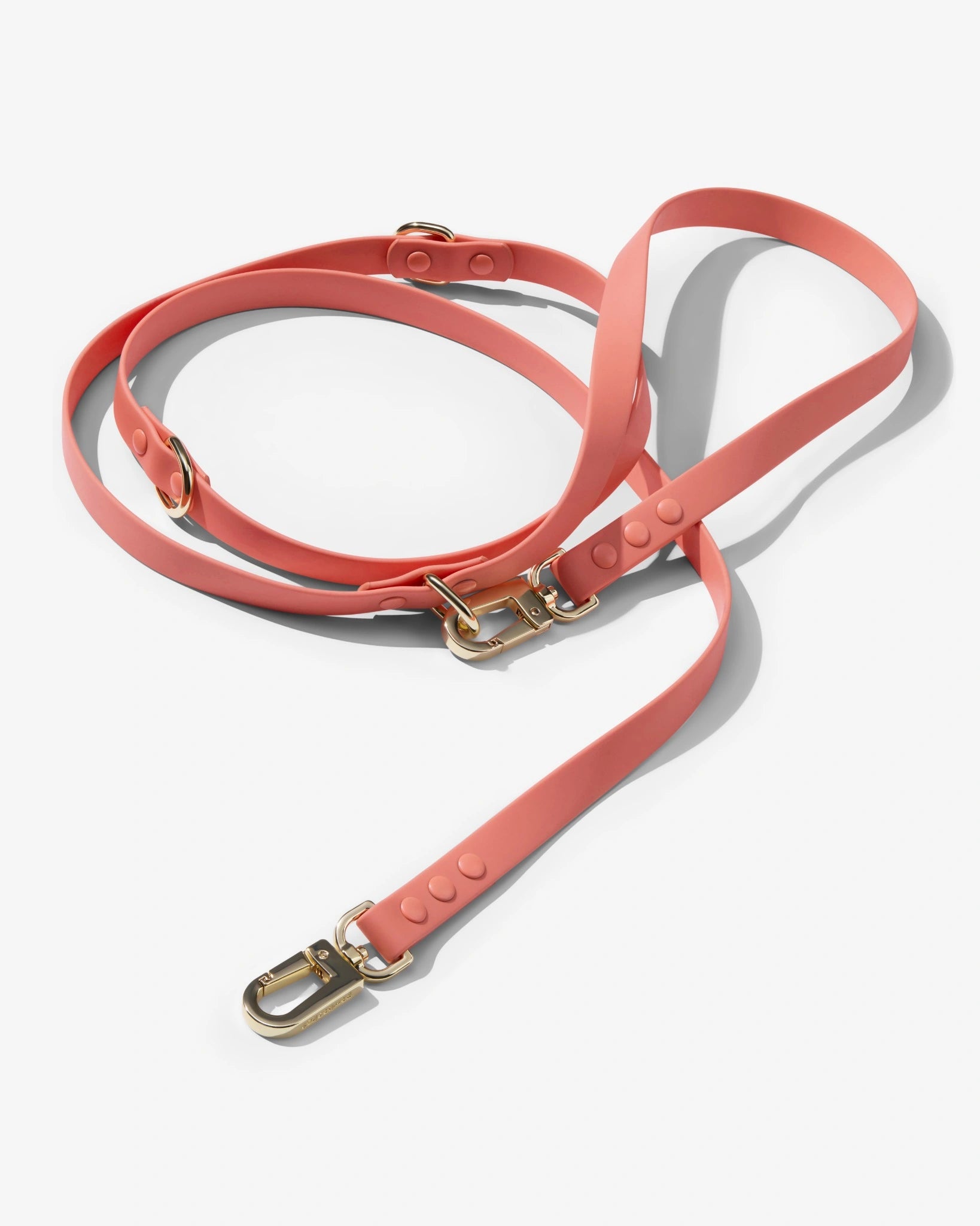 3-Way Hands-Free Leash + Collar Set — Coral Pink image 2