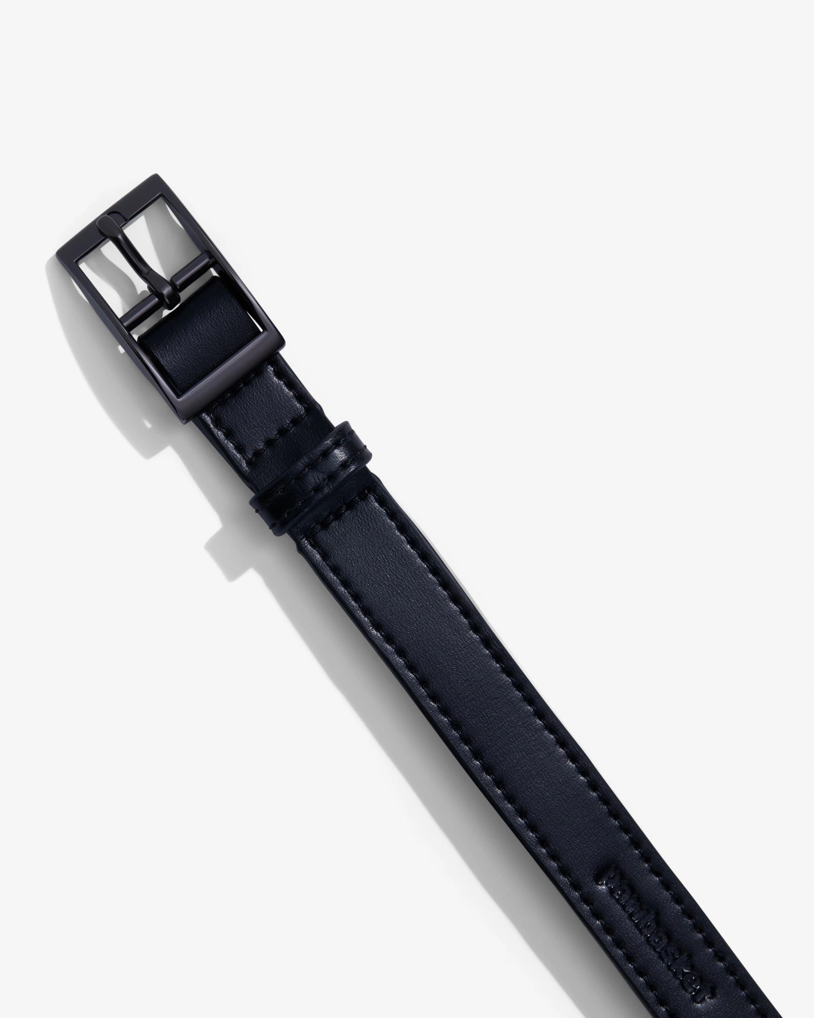 Microfibre Leather Collar - Obsidian Black